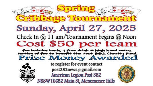 SPRING CRIBBAGE TOURNAMENT