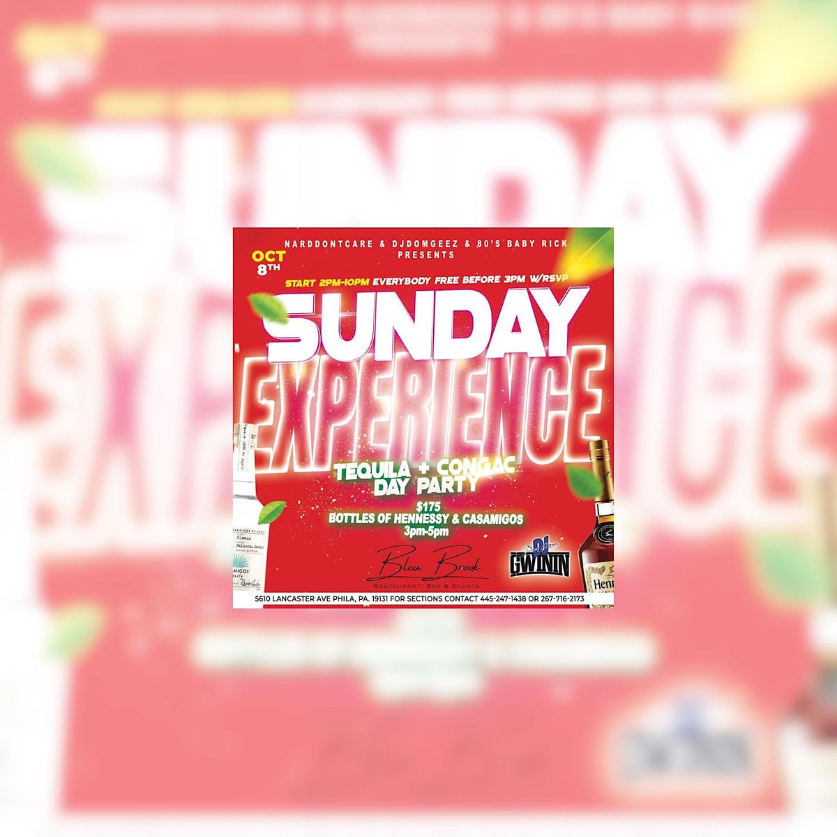 Tequila & Cognac : Sunday Experience PHL (Day Party)