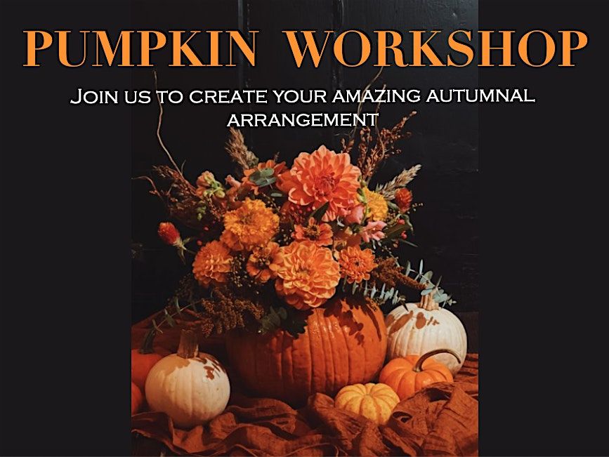 Pumpkin flower arranging workshop with Windsor Flowers