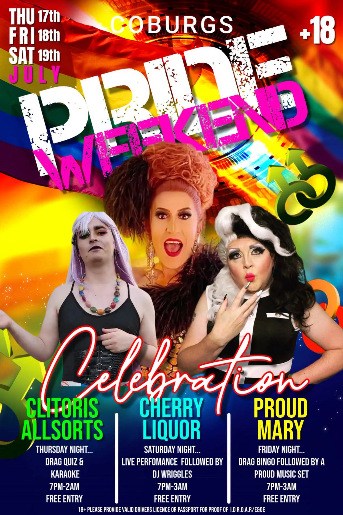 PRIDE WEEKENDER | BUY ONE GET ONE FREE 7-10PM | FREE ENTRY