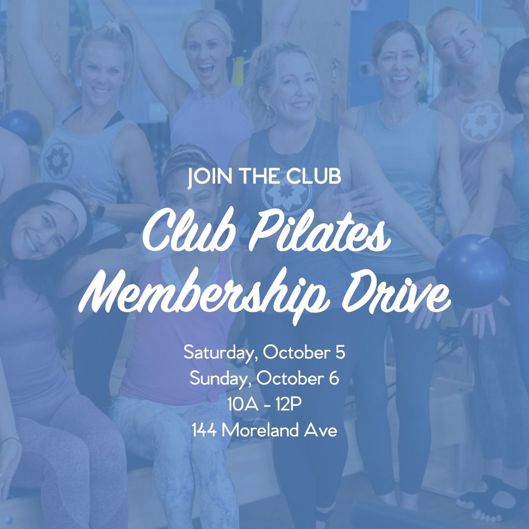 Join the Club! Club Pilates Inman Park Membership Drive