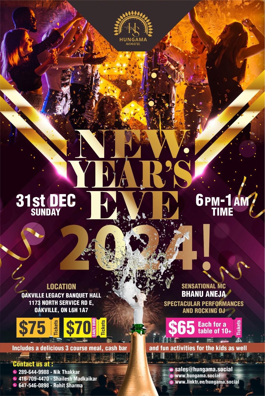 Bollywood Glitz & Glamour: New Year's Eve 2024 with Hungama Social