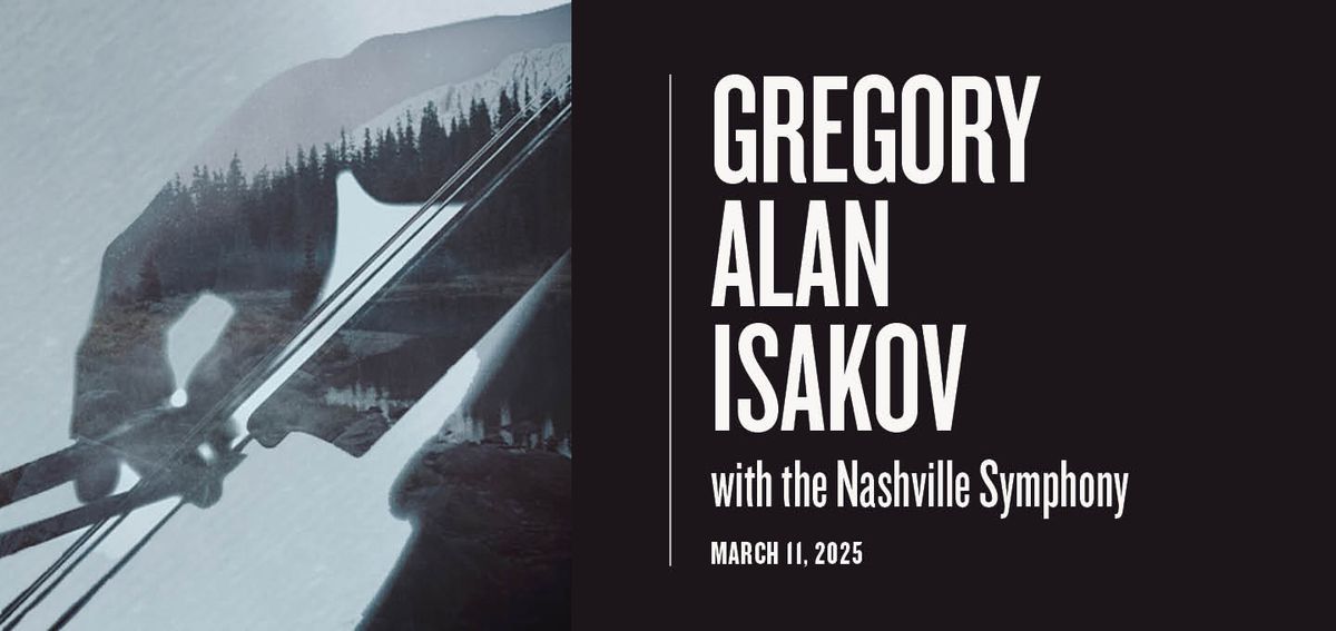 Gregory Alan Isakov with the Nashville Symphony