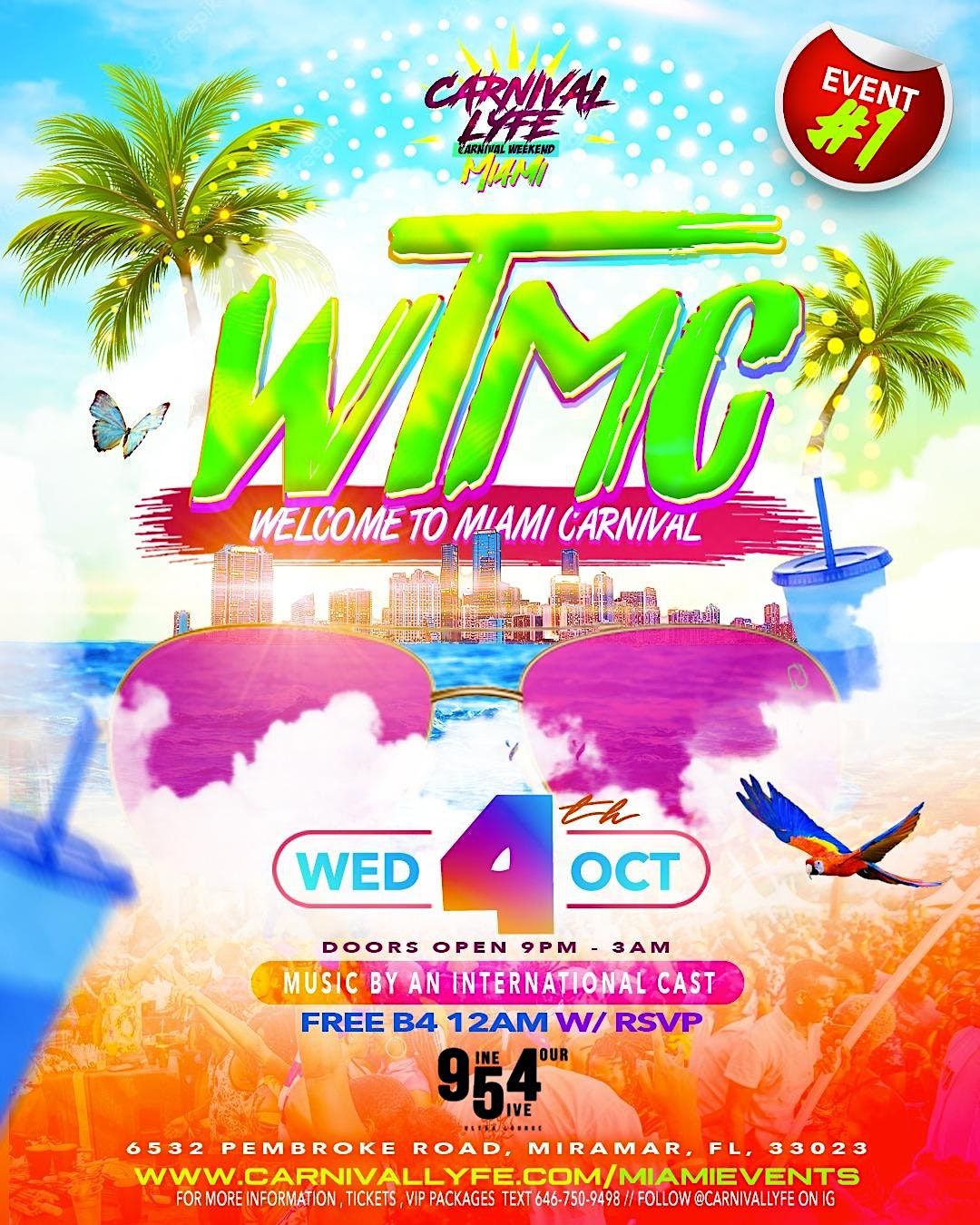 EVENT #1 WTMC - Welcome To Miami Carnival 2024