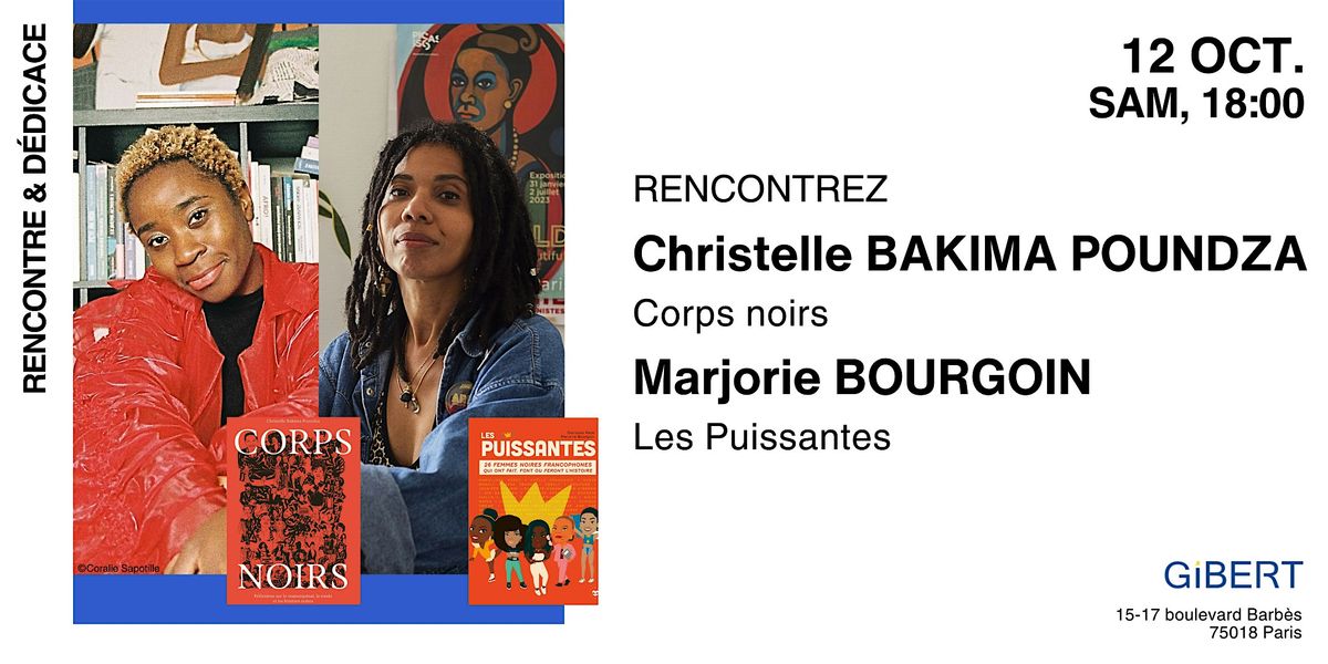 GIBERT rencontre & d\u00e9dicace : Christelle Bakima Poundza & Marjorie Bourgoin