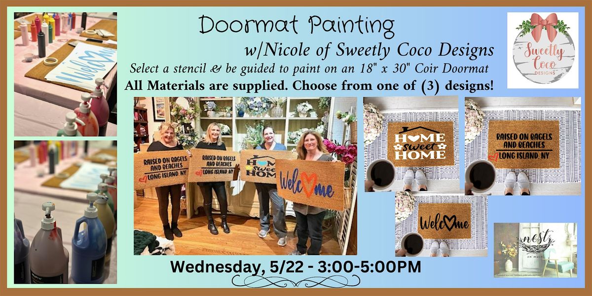 Doormat Painting with Nicole of Sweetly Coco Designs