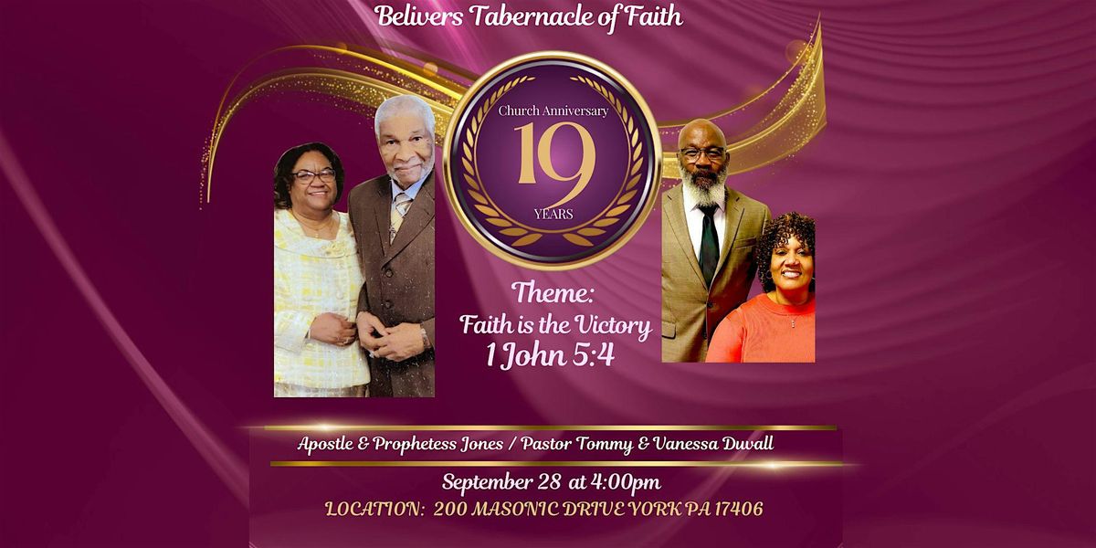 BTOF 19th Church Anniversary Dinner