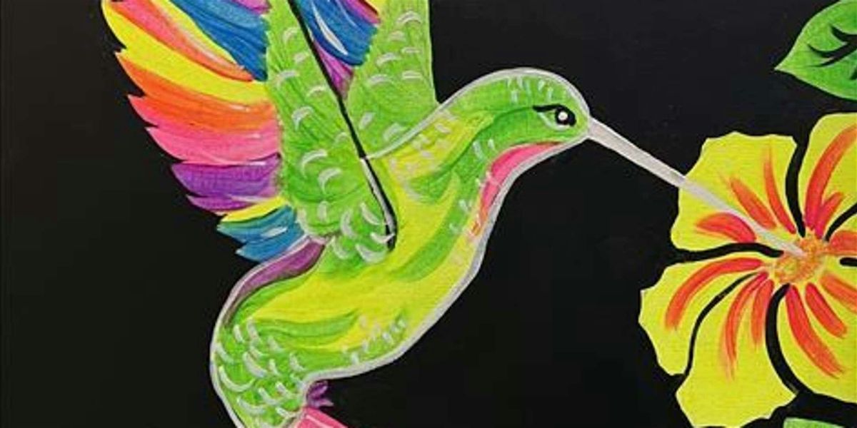 Daring Hummingbird - Paint and Sip by Classpop!\u2122