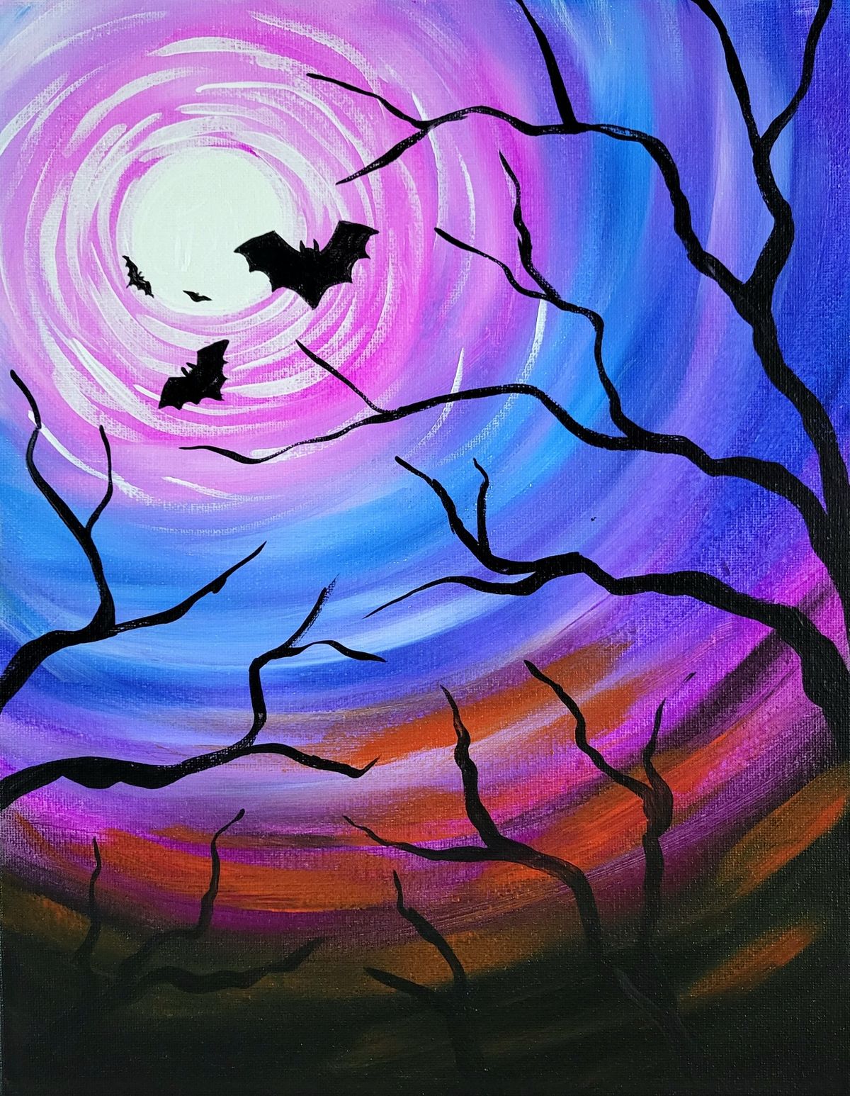 Paint + Sip: "Batty Moonrise" at Pro Re Nata