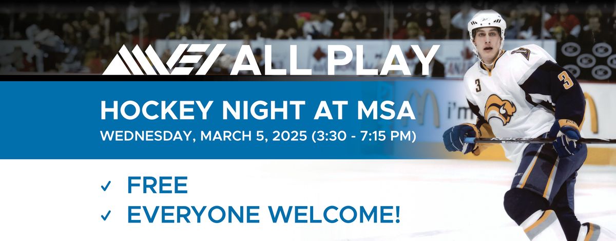 MEI ALL PLAY Hockey Night at MSA