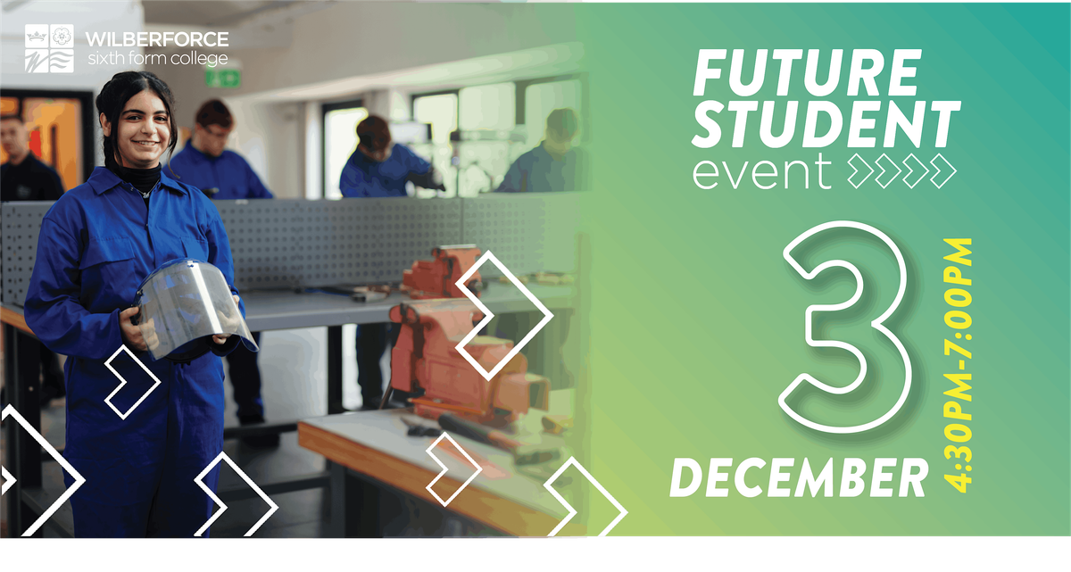 Future Student Event: Tuesday 3 December 2024