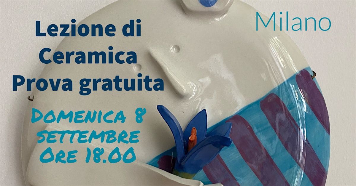 Corso di ceramica, lezione di prova