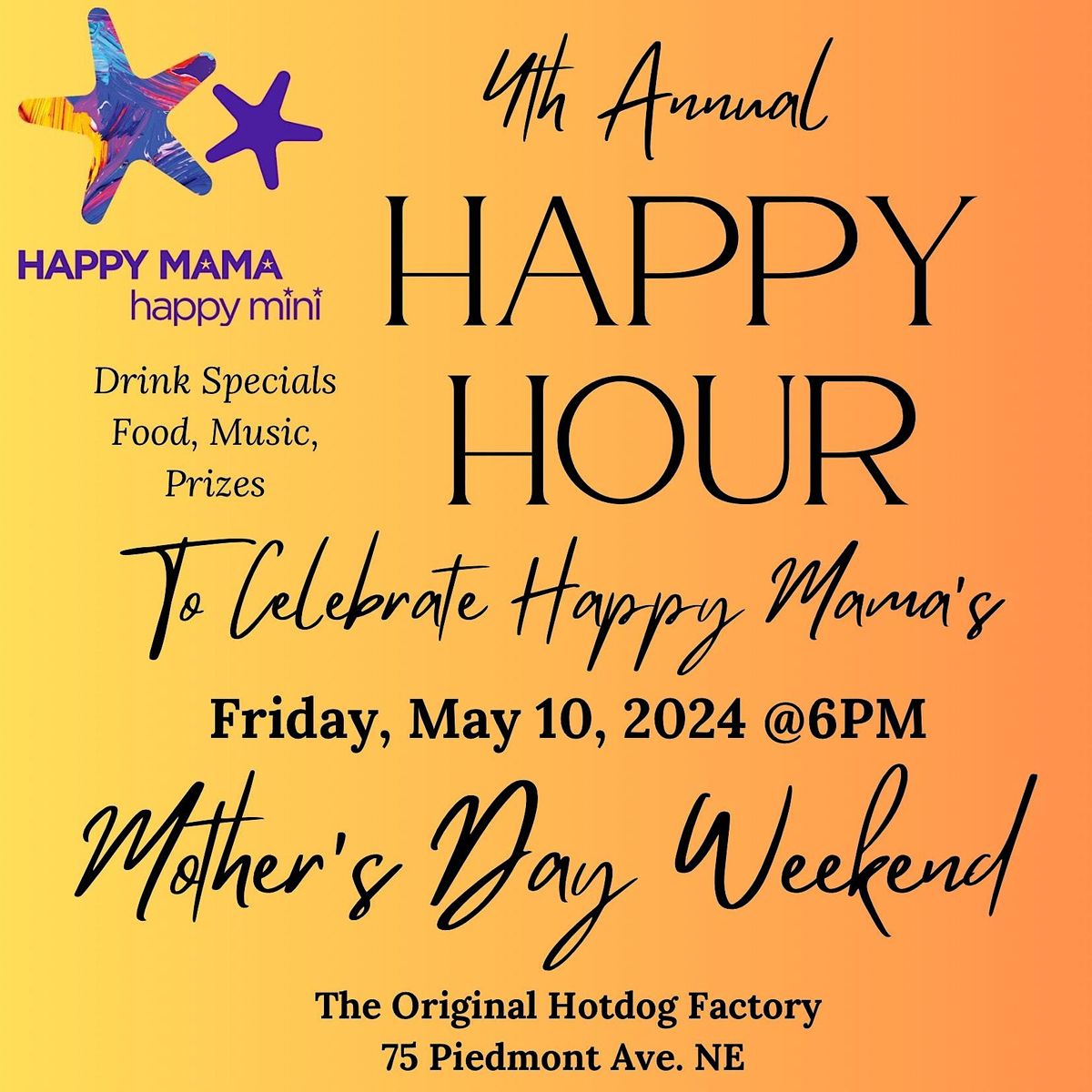 Mothers Day Happy Hour