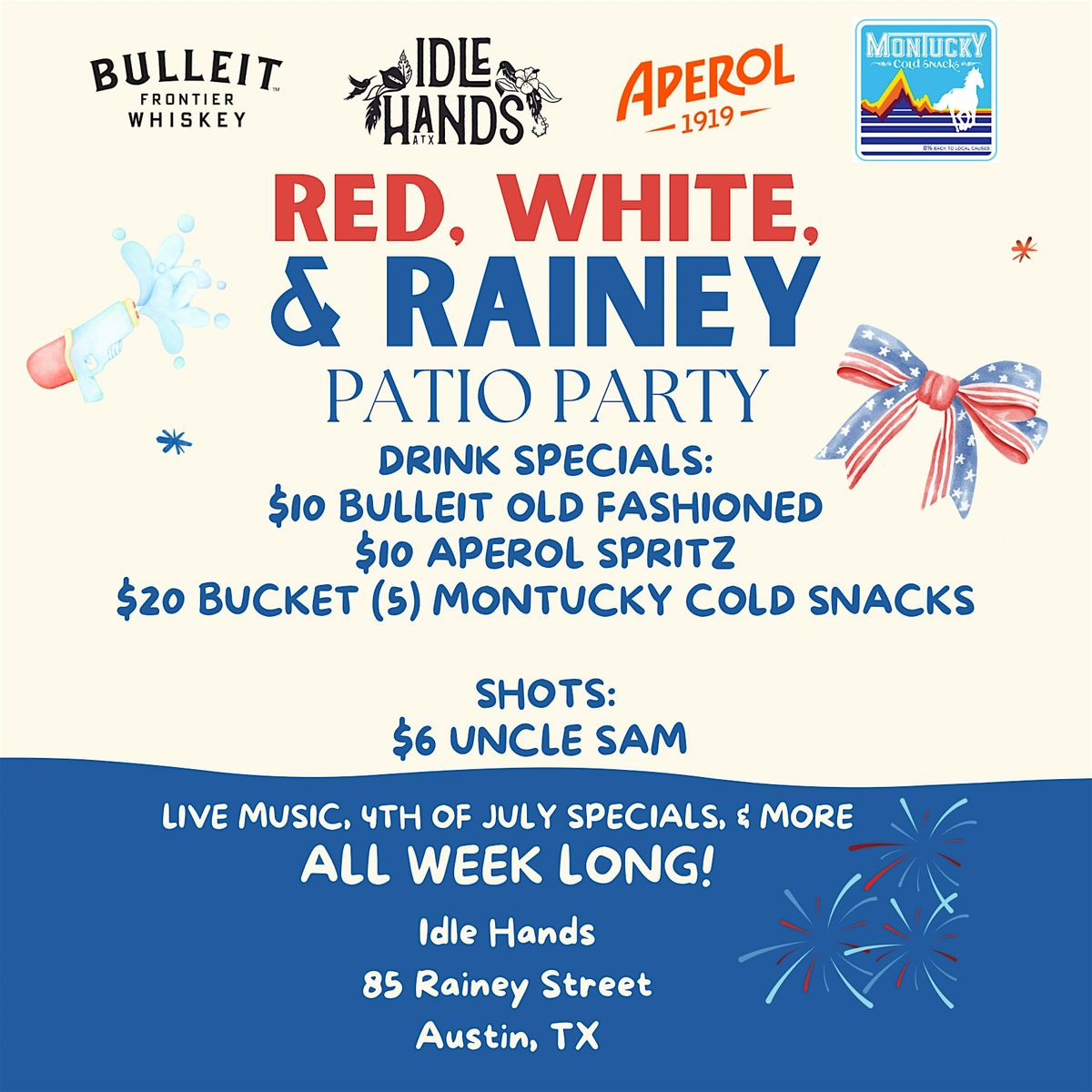 4th of July Patio Party ALL WEEK LONG!