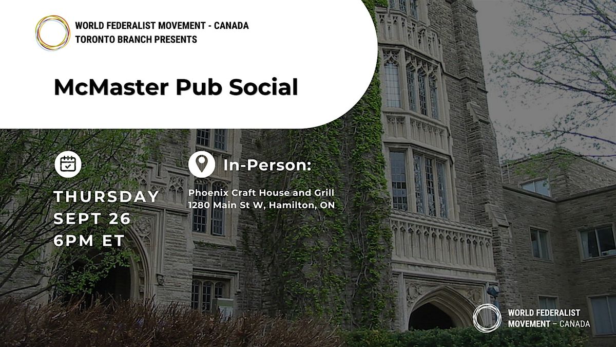 McMaster Pub Social