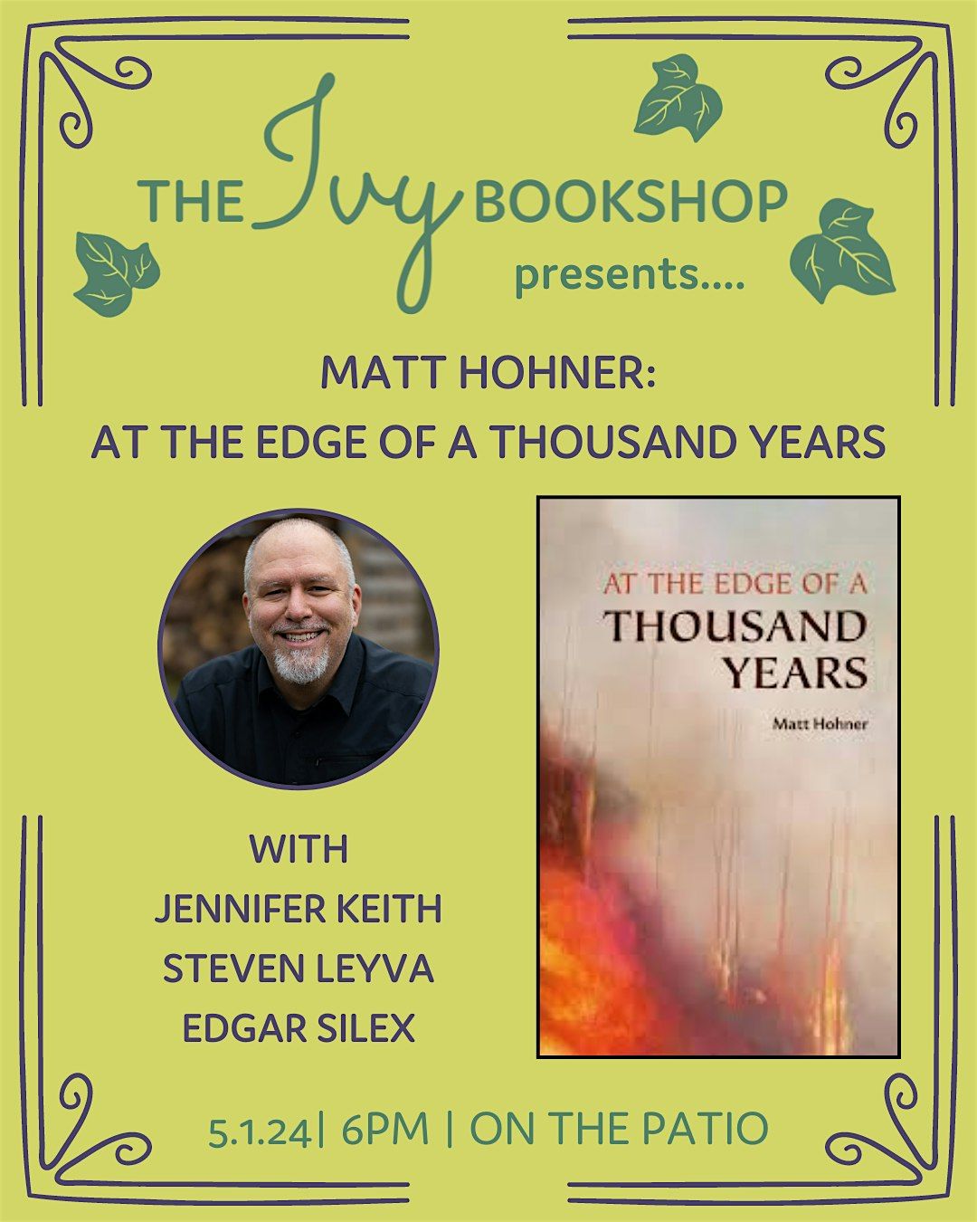 Matt Hohner: At the Edge of a Thousand Years (Poetry Panel)