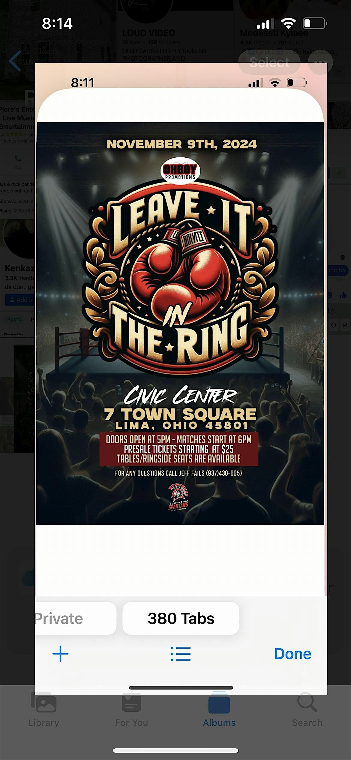 Leave It In The Ring : Boxing show