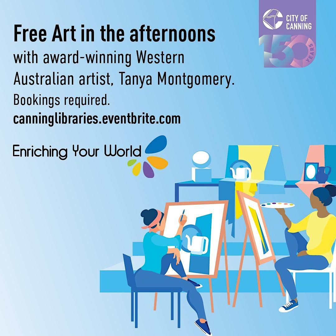 Art in the Afternoons @ Cannington Library - Native Bottlebrush Flowers ...