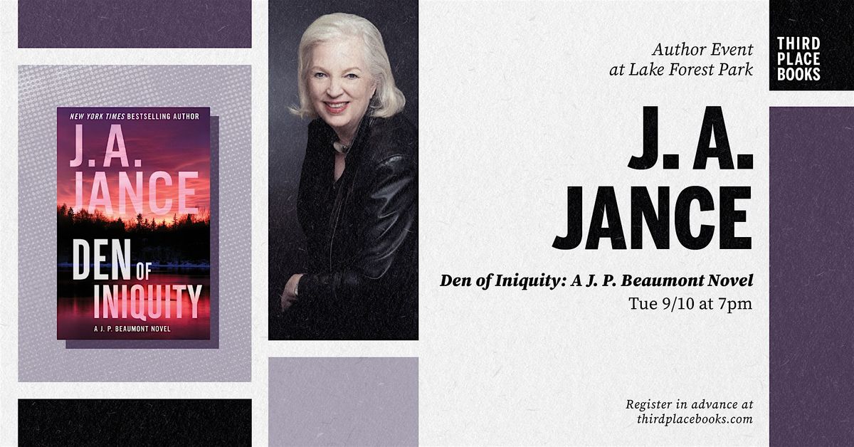 J. A. Jance presents 'Den of Iniquity: A J. P. Beaumont Novel'