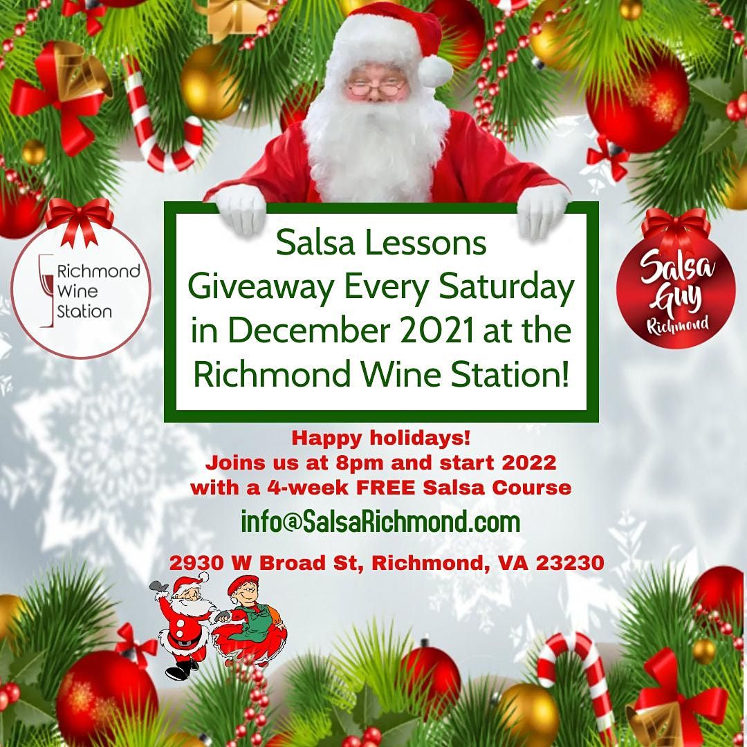 Christmas Eve 2022 Richmond Dance Lessons Giveaway, Richmond Wine Station (Rws), 4 December To 18  December