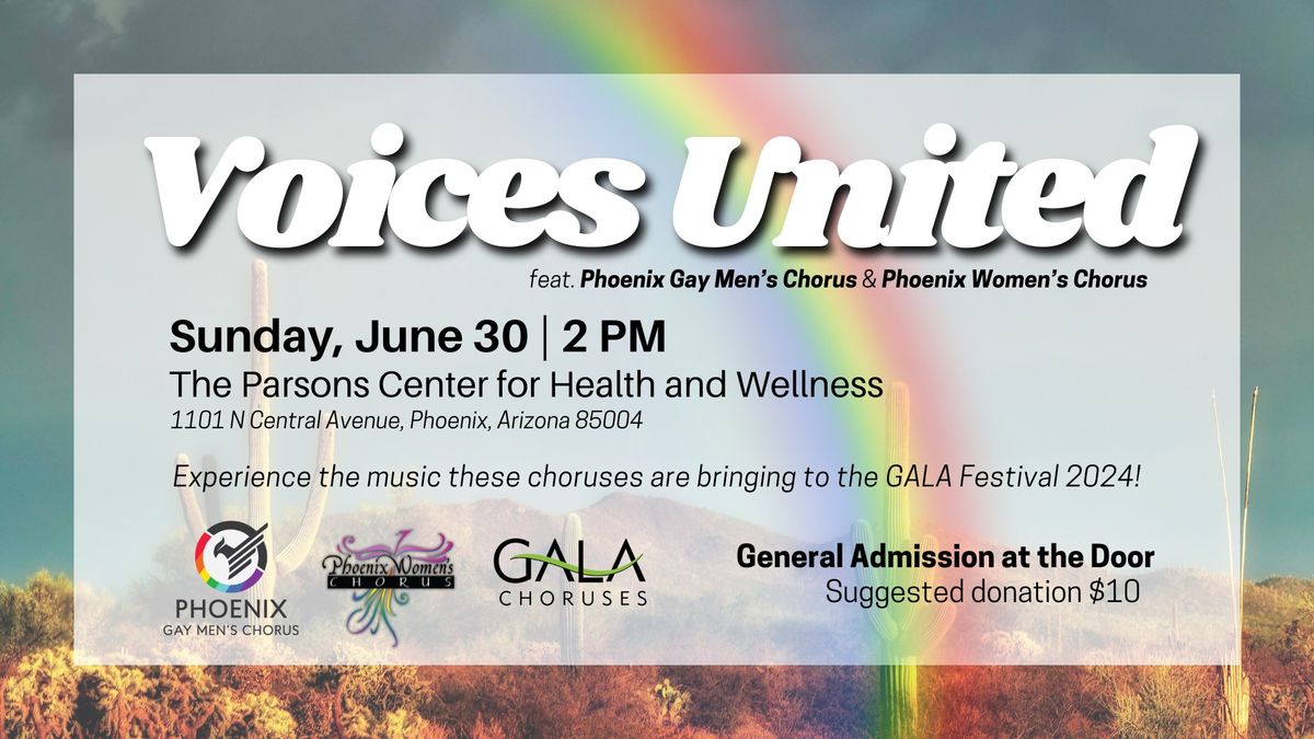 Voices United: Send-Off Concert for GALA Choruses Festival!