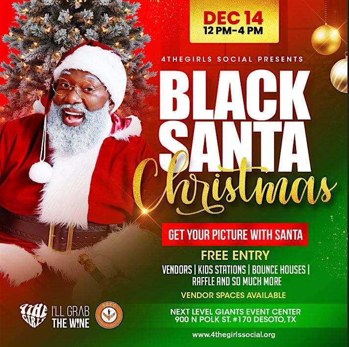 Black Santa Christmas Event