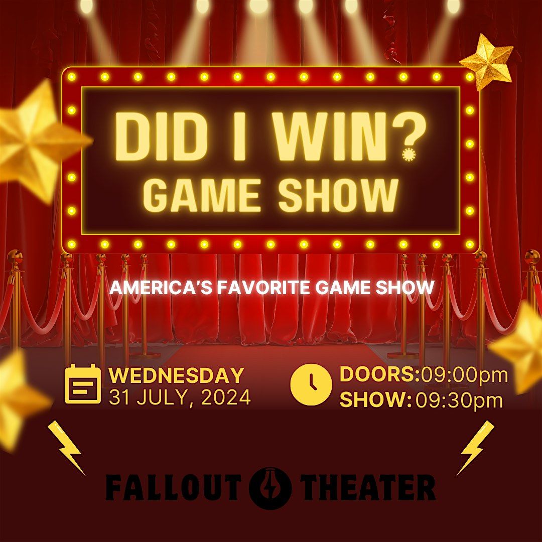 Did I Win?: America's Favorite Comedy Game Show