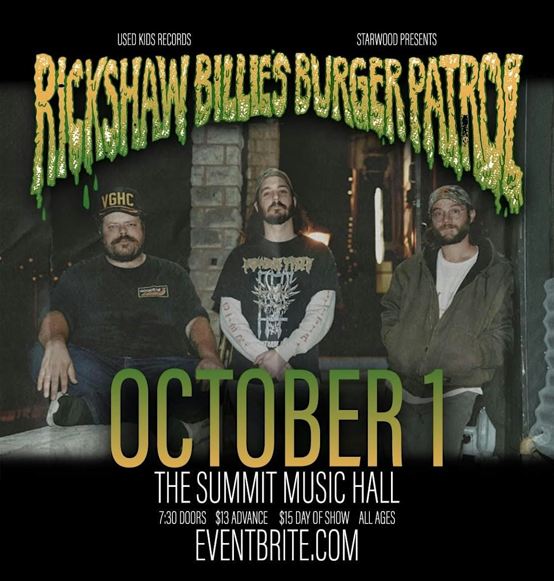 Rickshaw Billie's Burger Patrol @ The Summit Music Hall