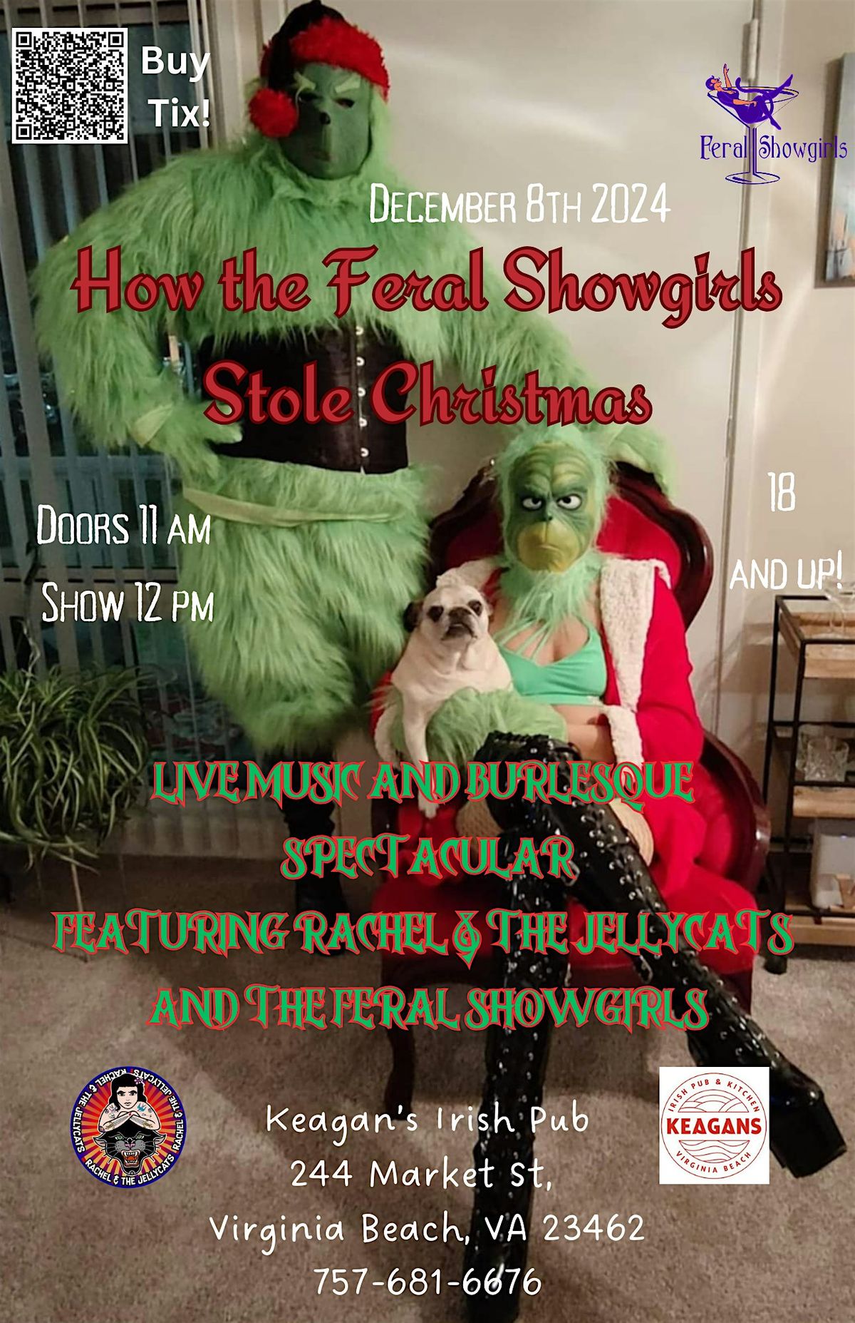 Feral Showgirls Stole Xmas! Live Music and Burlesque Brunch Spectacular!