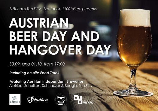 Austrian Beer Day & Hangover Day