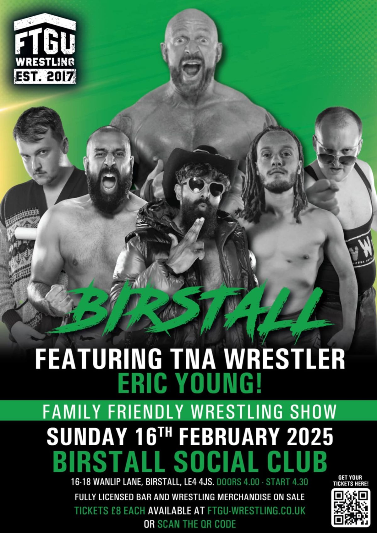 FTGU Wrestling Birstall February 16th Featuring TNA Eric Young 