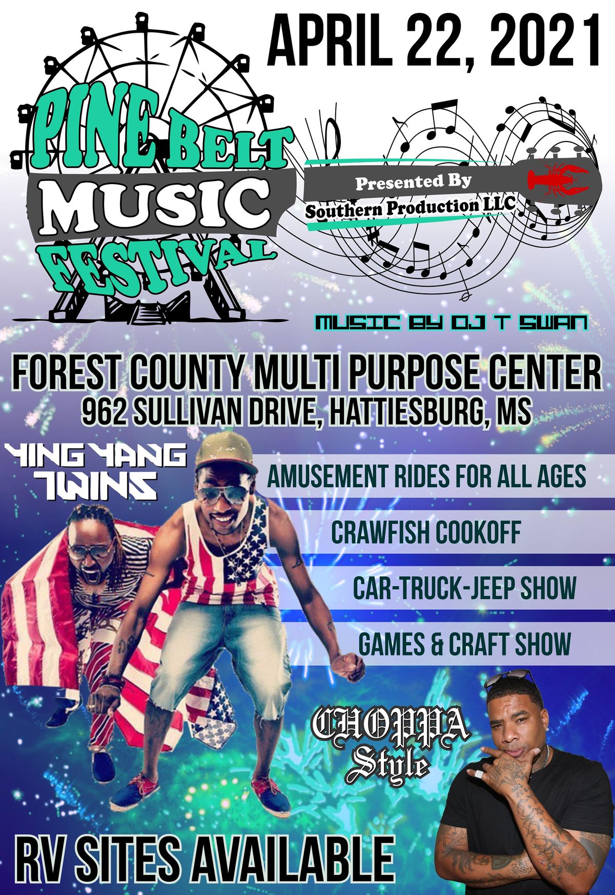 Pine Belt Music Festival @ Forest County Multi-Purpose Center, Forest ...