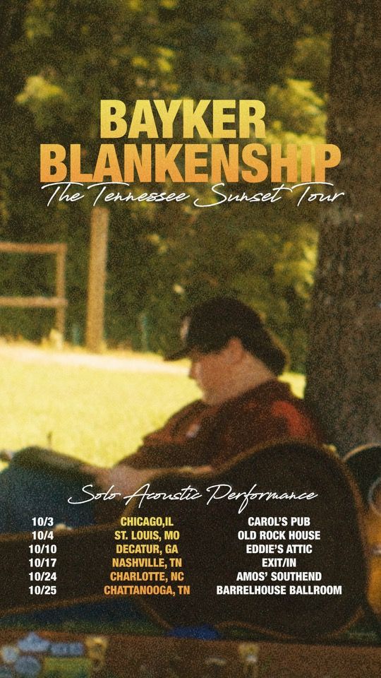 Bayker Blankenship: The Tennessee Sunset Tour @ Amos' Southend