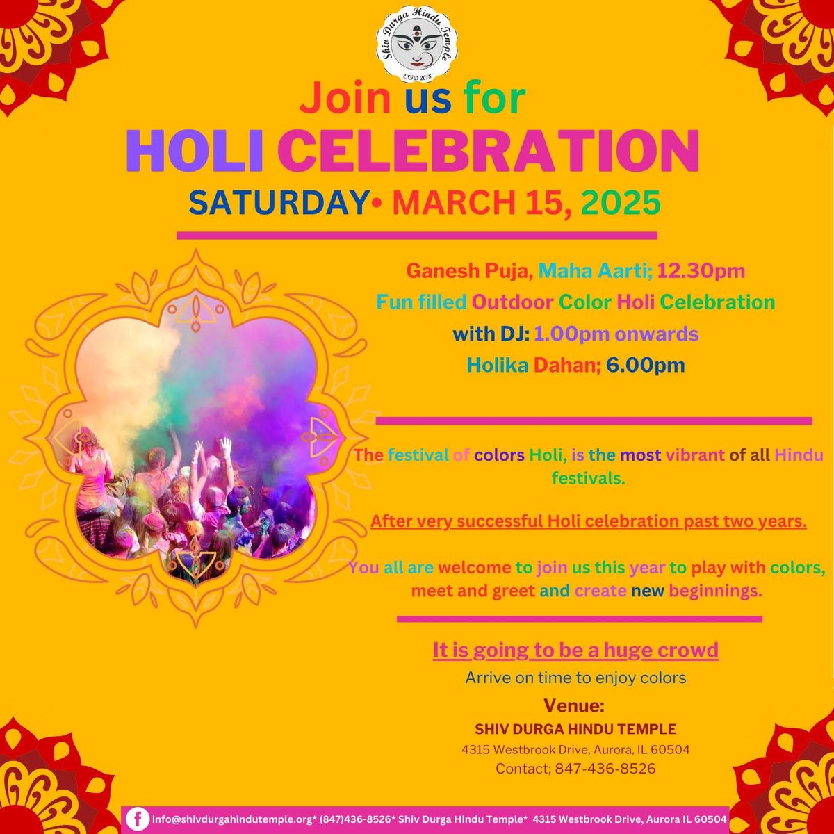 HOLI CELEBRATION 