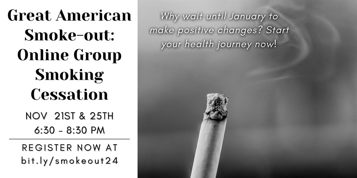 Great American Smoke-out: Online Group Smoking Cessation