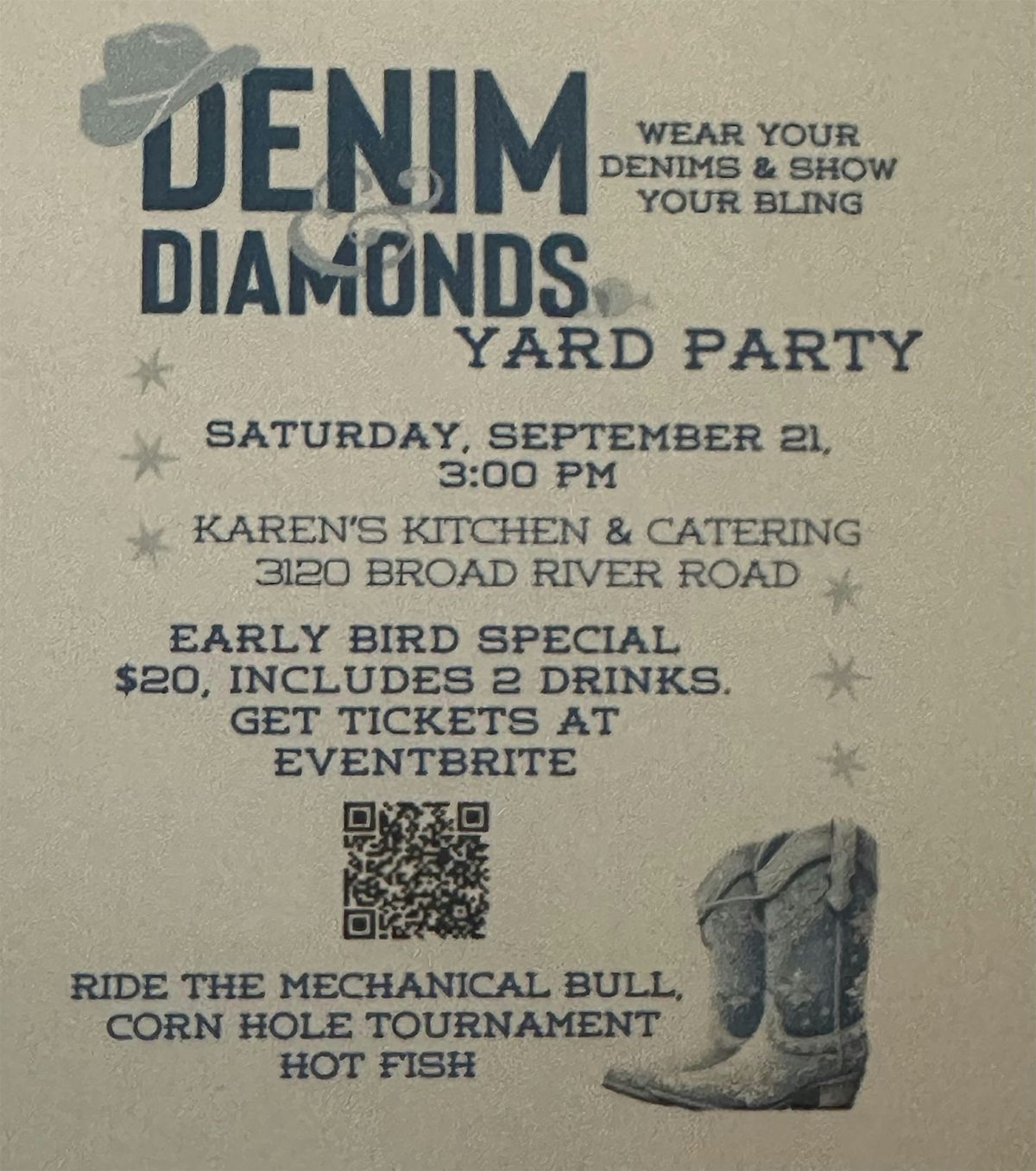 DENIM & DIAMONDS (Yard Party)