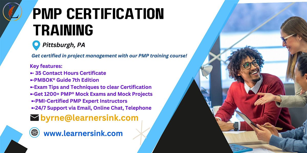 PMP Classroom Certification Bootcamp In Pittsburgh, PA