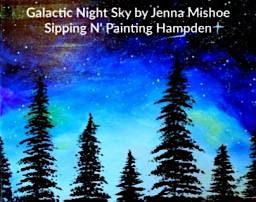IN-STUDIO CLASS  Galactic Night Sky Fri. May 10th 6:30pm $40