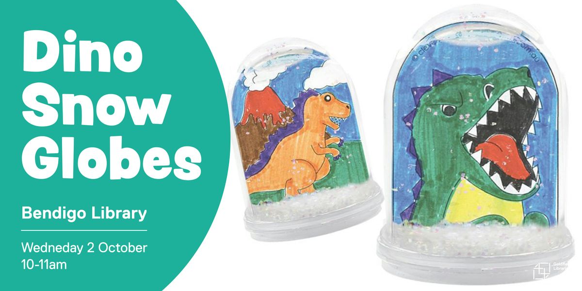 Dino snow globes