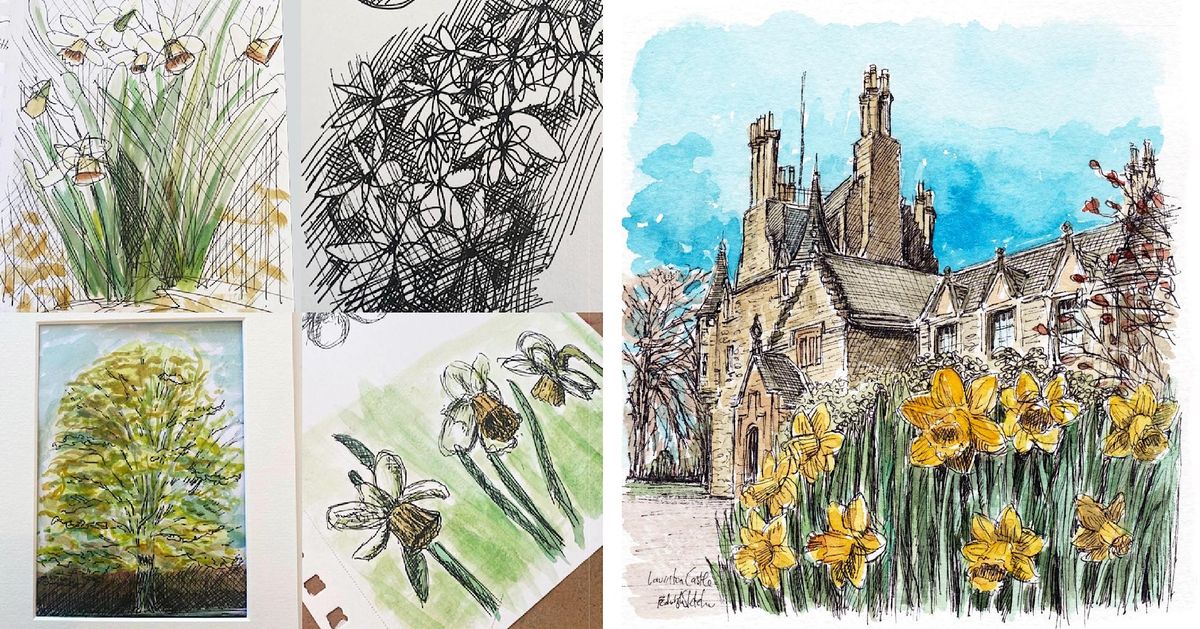 Sketch Nature and Architecture at Lauriston Castle with EdinburghSketcher