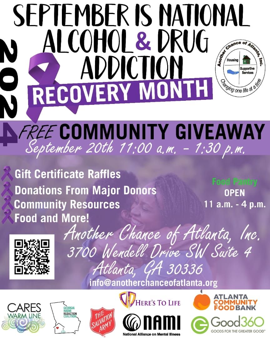 Community Giveaway for National Recovery Month 