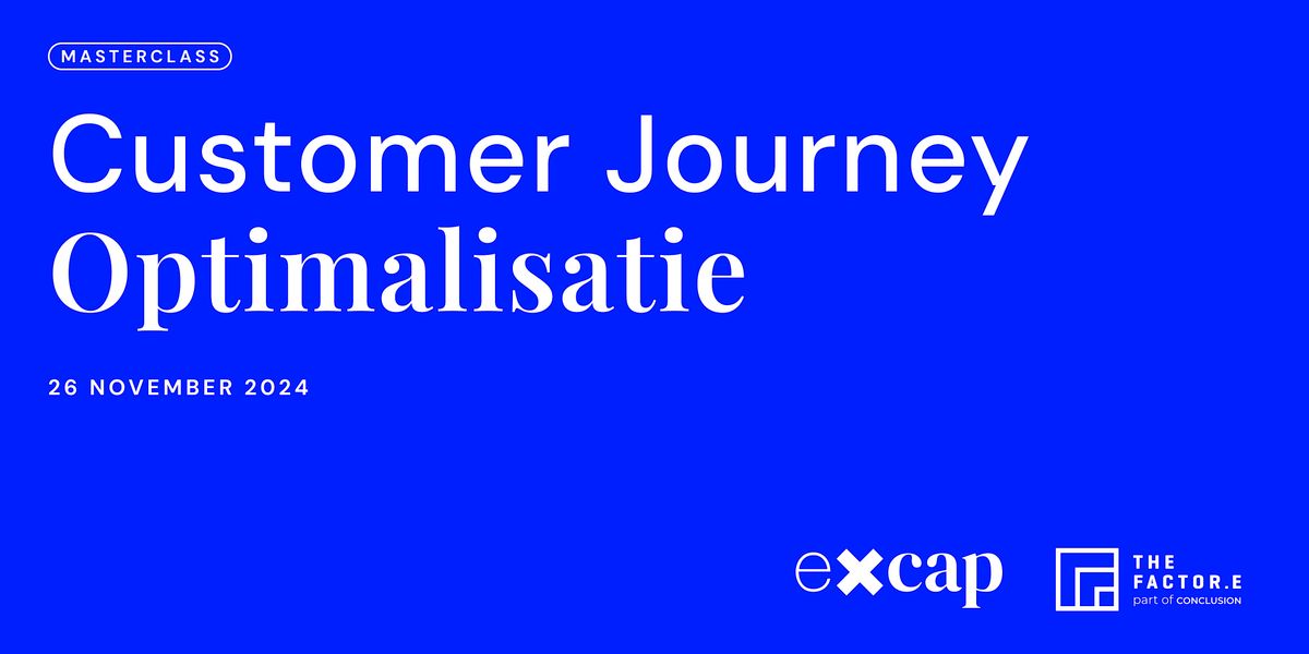 Masterclass Customer Journey Optimalisatie