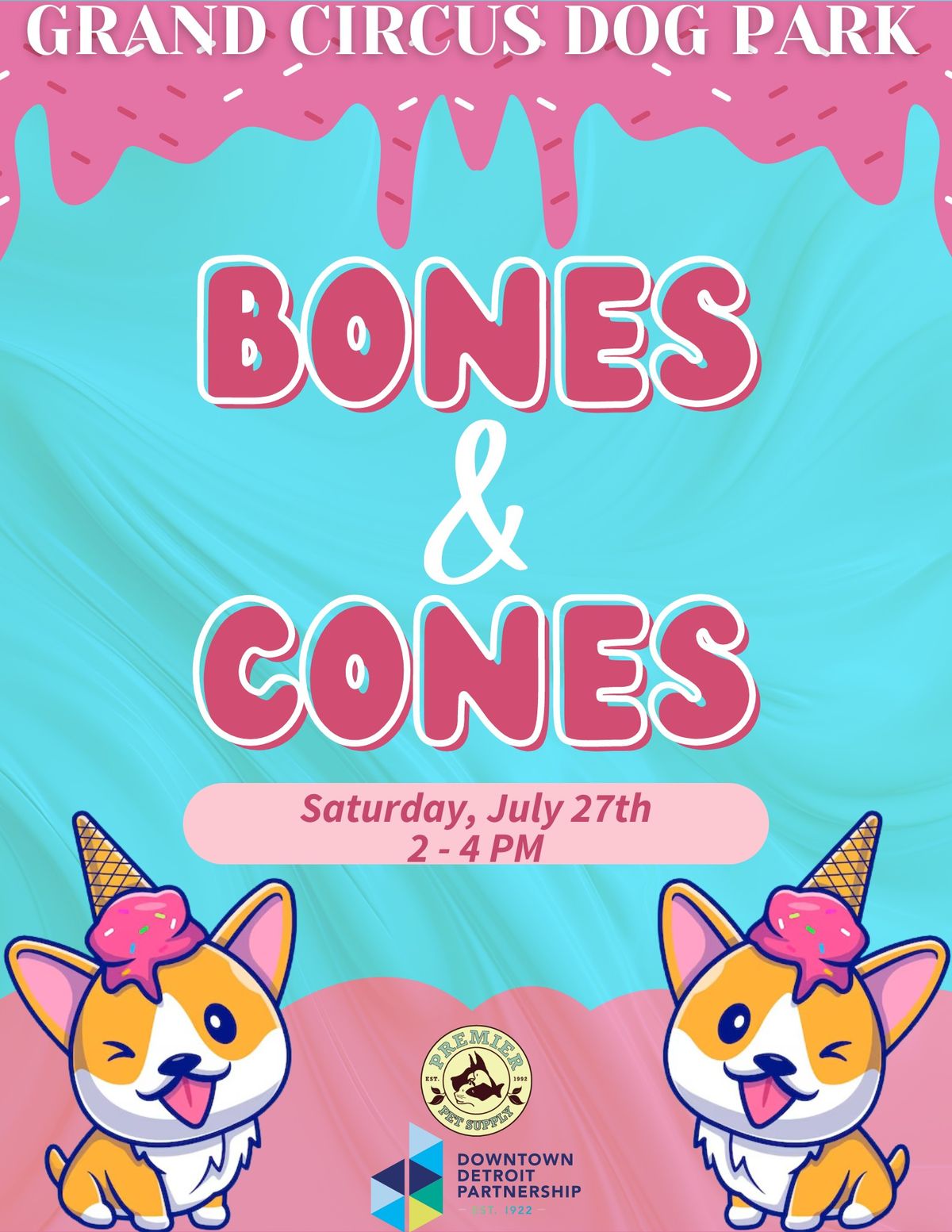 Bones & Cones @ Grand Circus Dog Park!