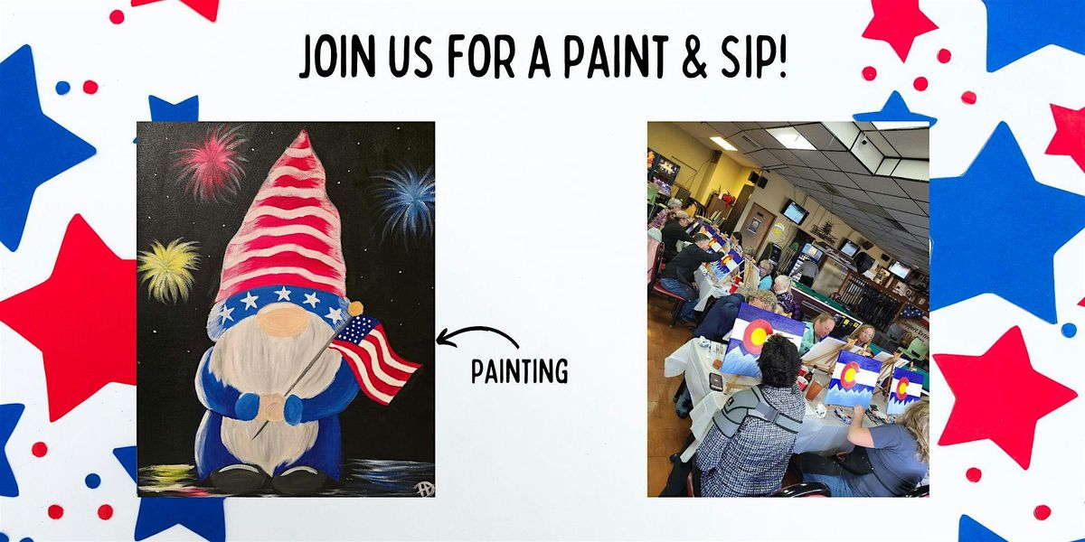 Paint & Sip - America Gnome