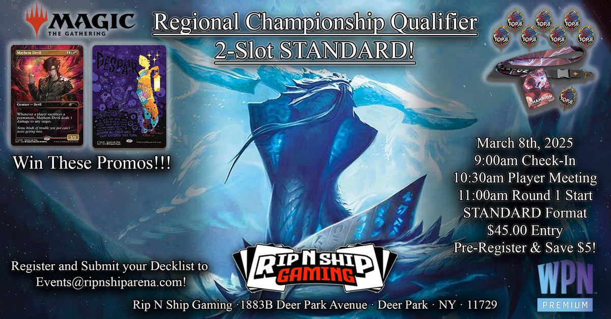 RipNShip Gaming -Regional Championship Qualifier US (3) Round 8 2-Slot Standard Tournament 