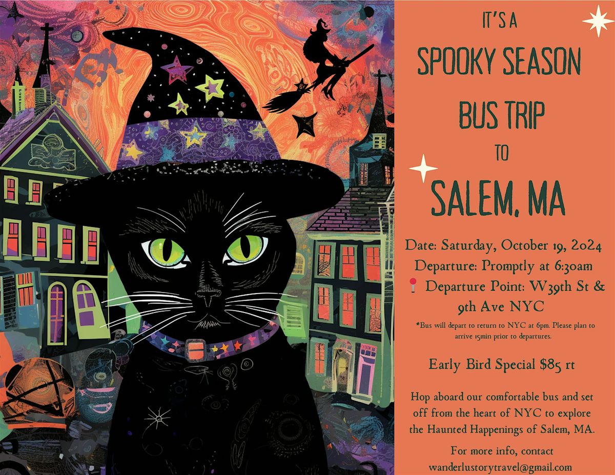 Spooky Season Bus Trip from NYC to Salem, MA