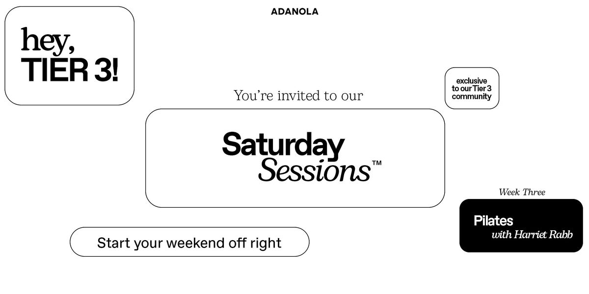 Adanola Saturday Sessions - Saturday 27th April 2024
