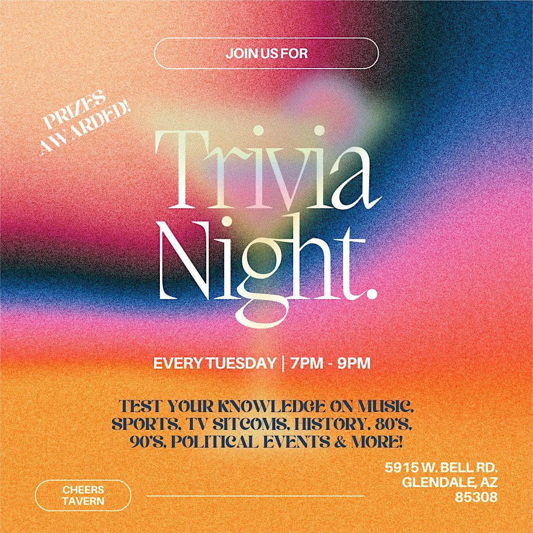 Tuesday Trivia Night!