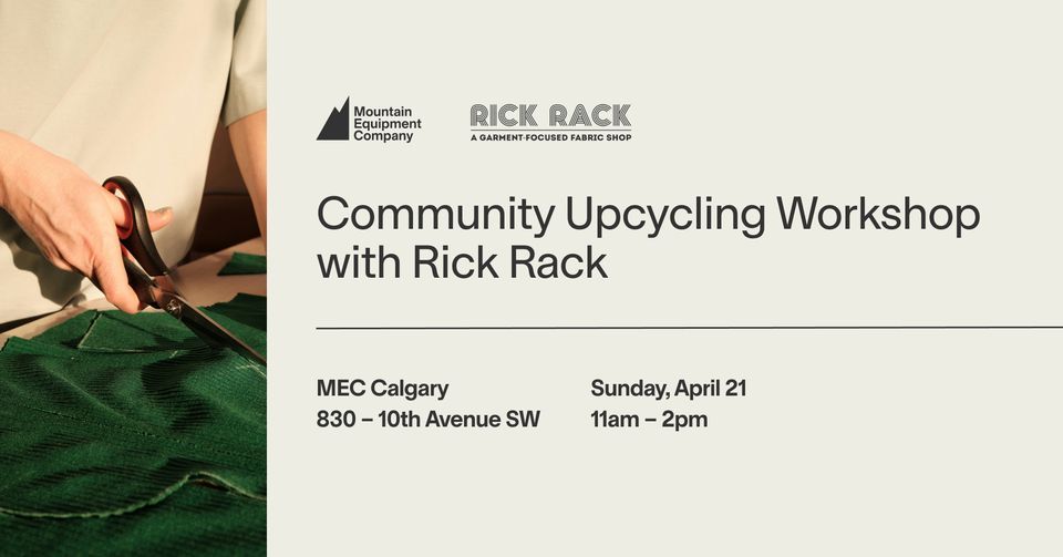 Community Upcycling Workshop at MEC Calgary