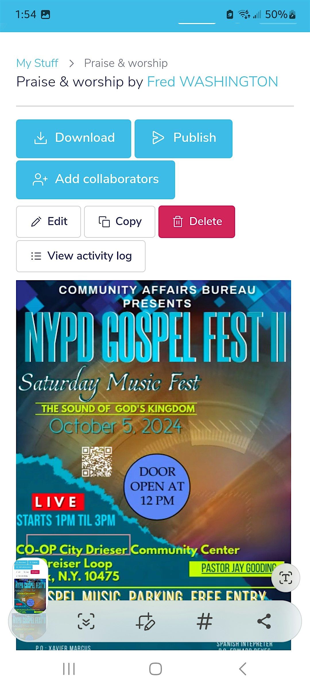 NYPD GOSPEL FEST II